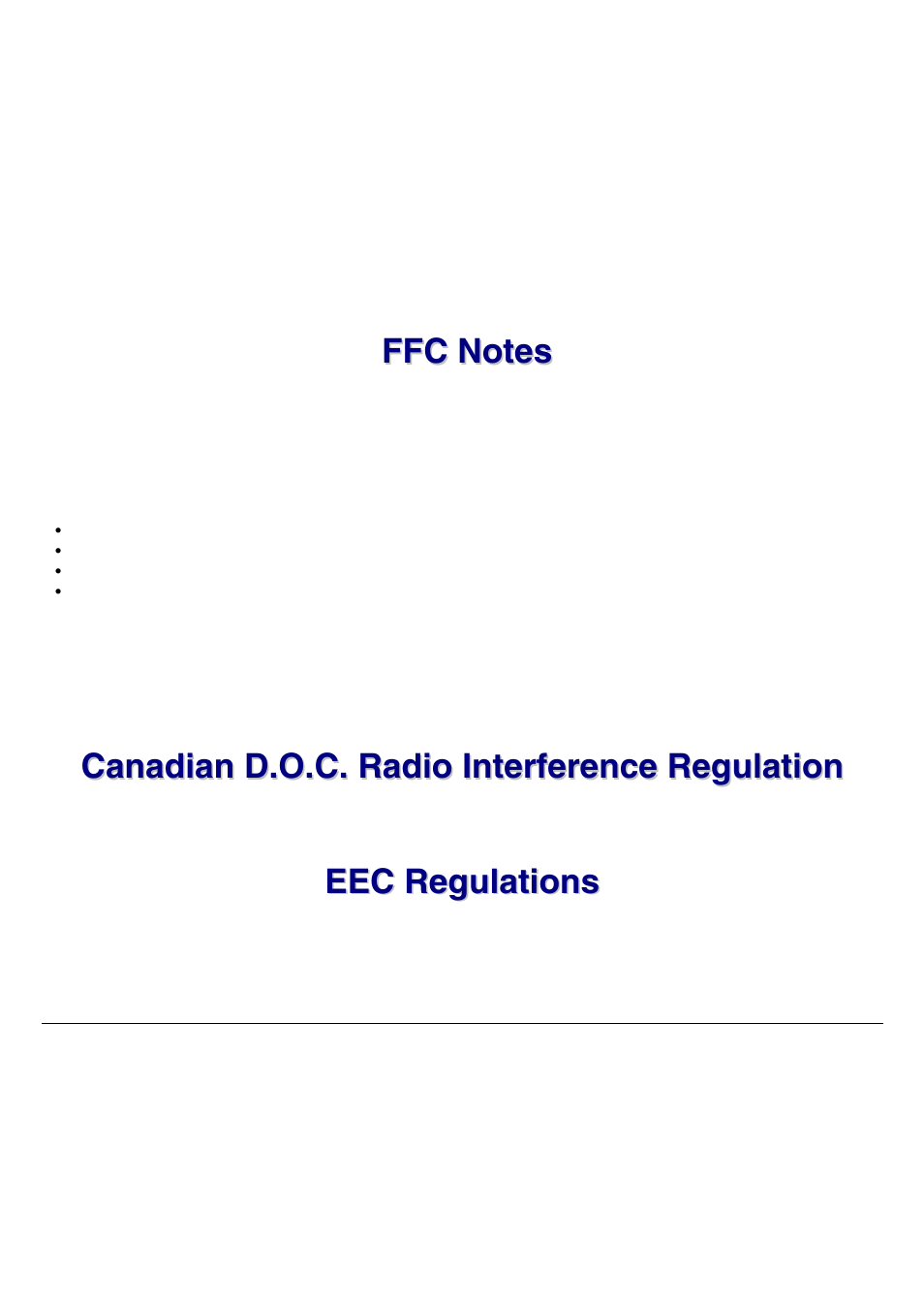 Fcc notes, Canadian d.o.c. radio interference regulation, Eec regulations | Compuprint 9070 User Manual | Page 4 / 171