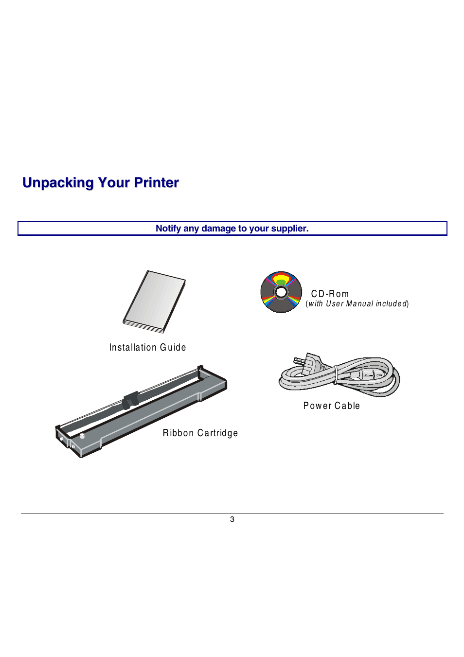 Unpacking your printer | Compuprint 9070 User Manual | Page 8 / 171