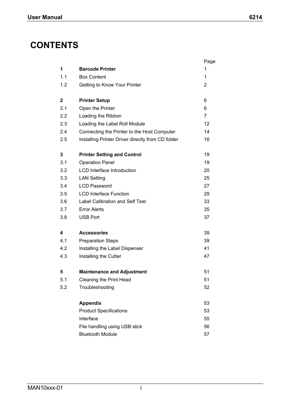 Compuprint 6214 User Manual | Page 3 / 70