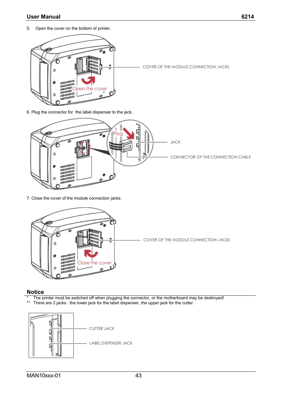 Notice | Compuprint 6214 User Manual | Page 48 / 70