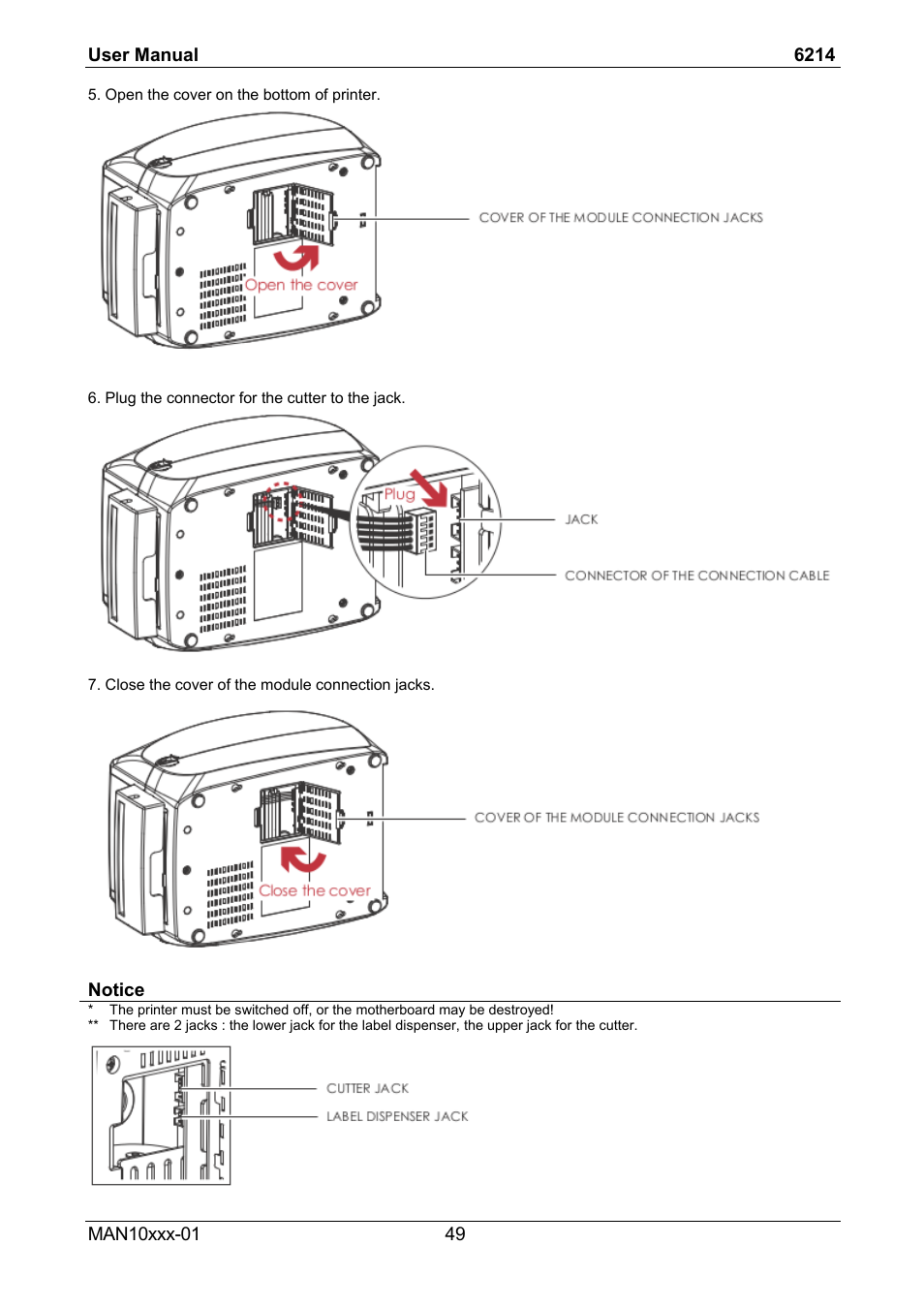 Compuprint 6214 User Manual | Page 54 / 70