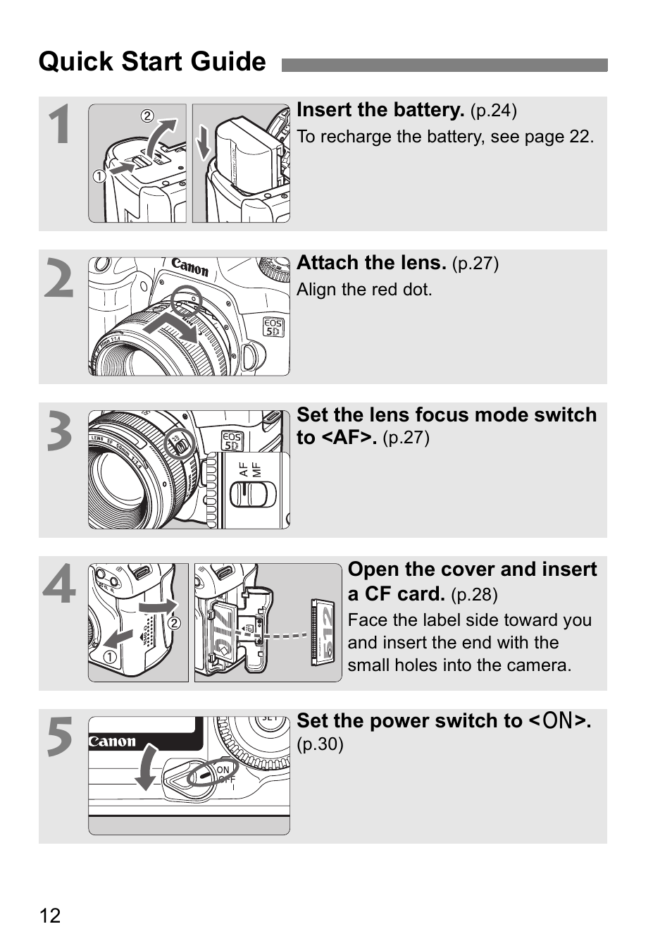 Canon EOS 5D User Manual | Page 12 / 184
