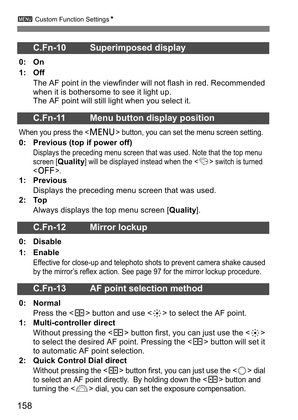 Canon EOS 5D User Manual | Page 158 / 184