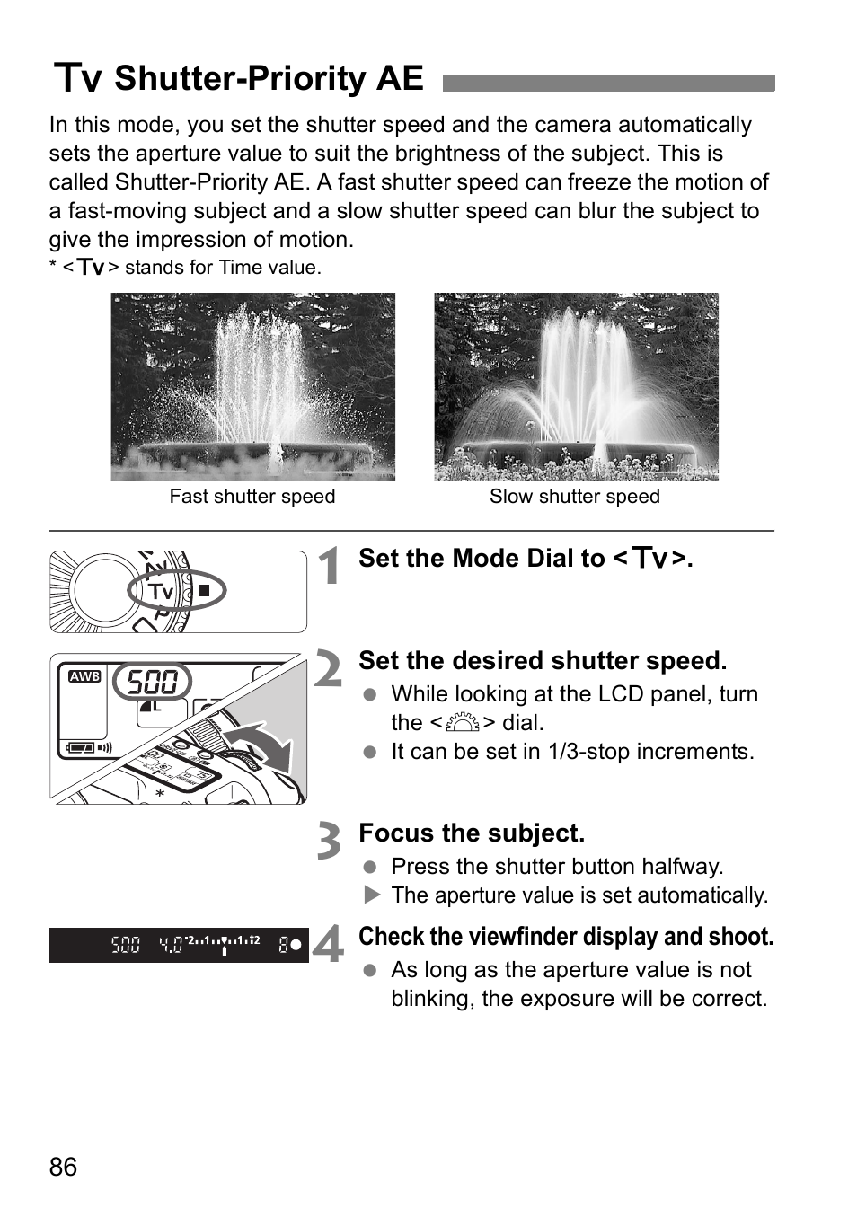 Sshutter-priority ae | Canon EOS 5D User Manual | Page 86 / 184