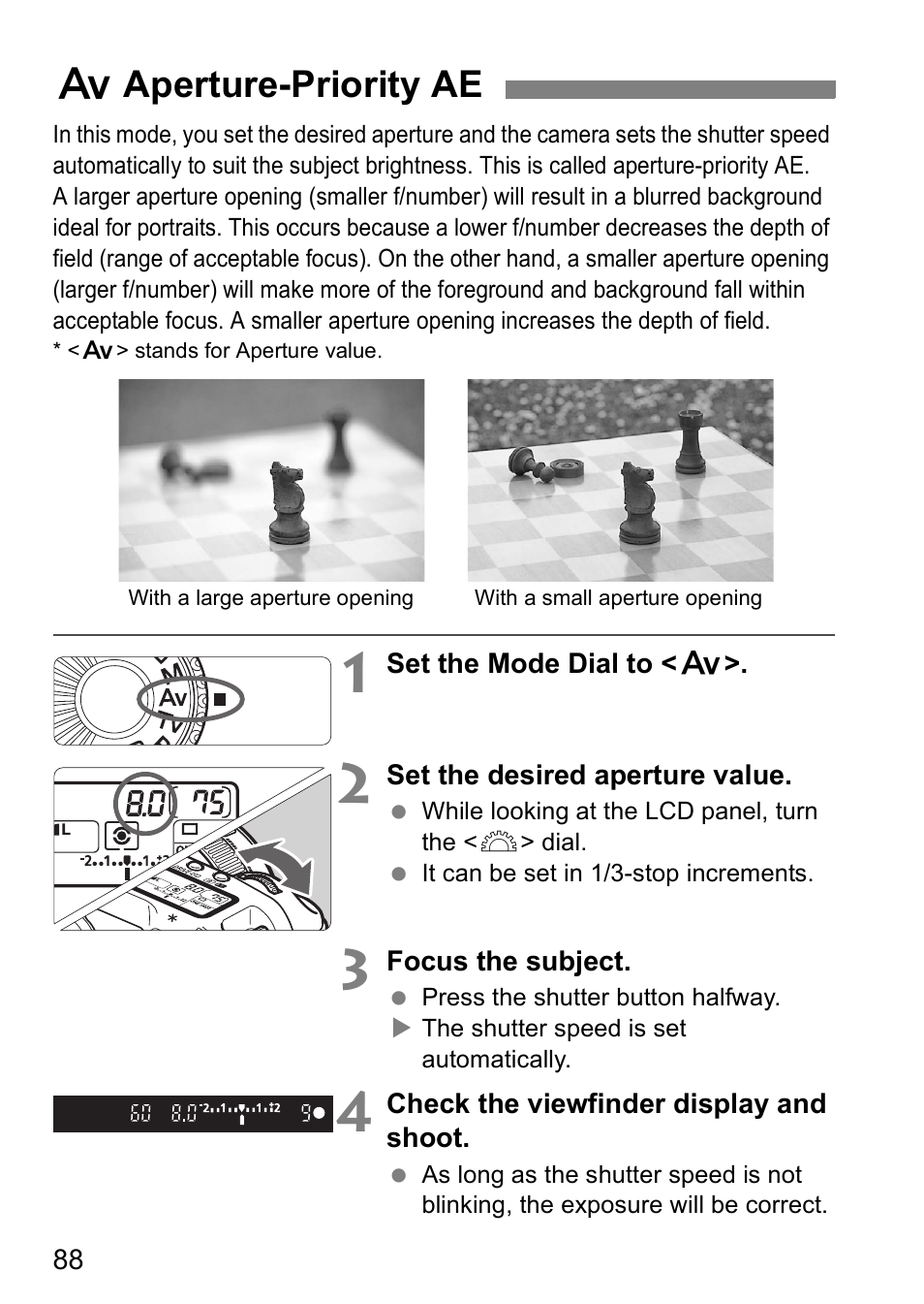 Faperture-priority ae | Canon EOS 5D User Manual | Page 88 / 184