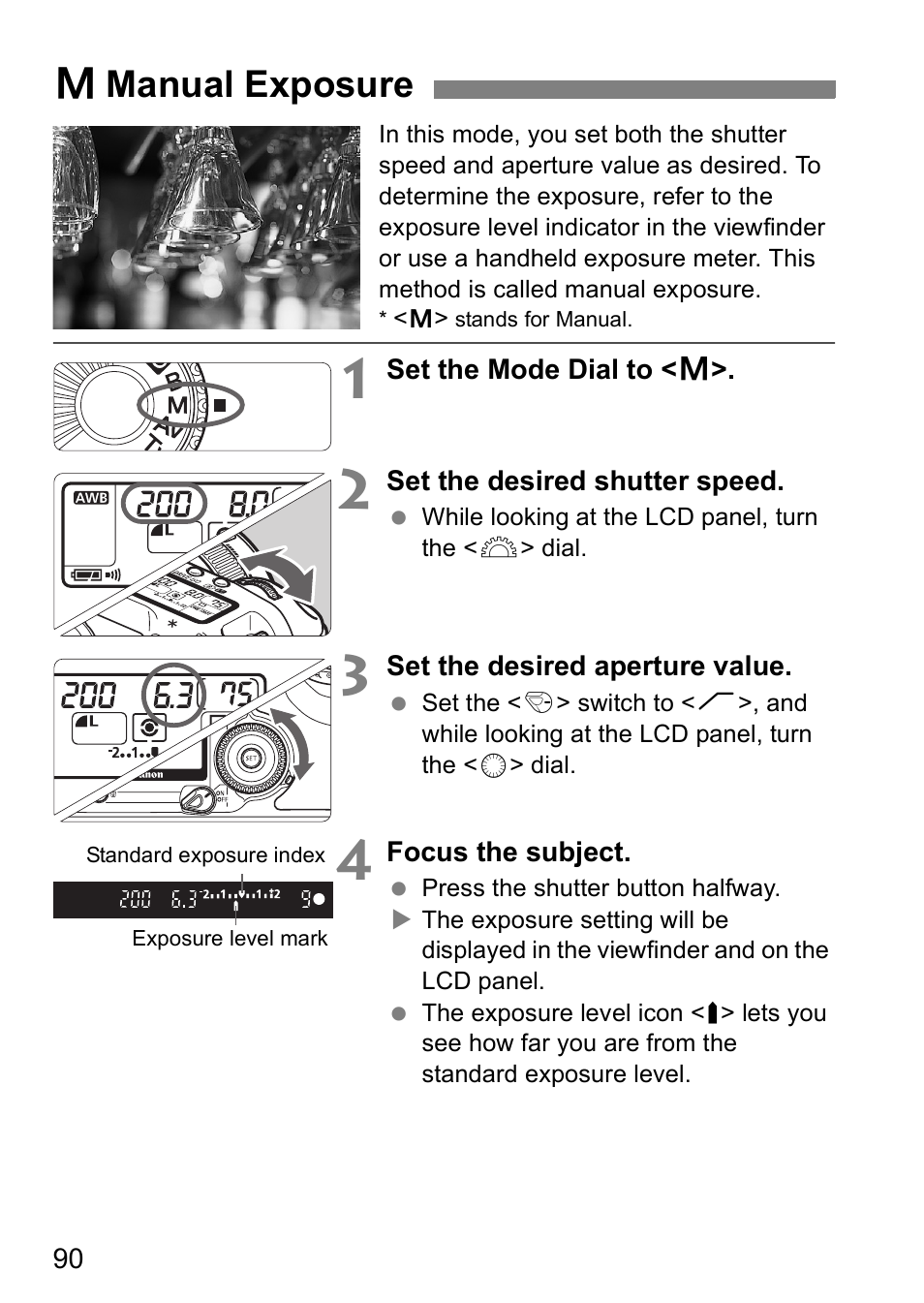 Amanual exposure | Canon EOS 5D User Manual | Page 90 / 184