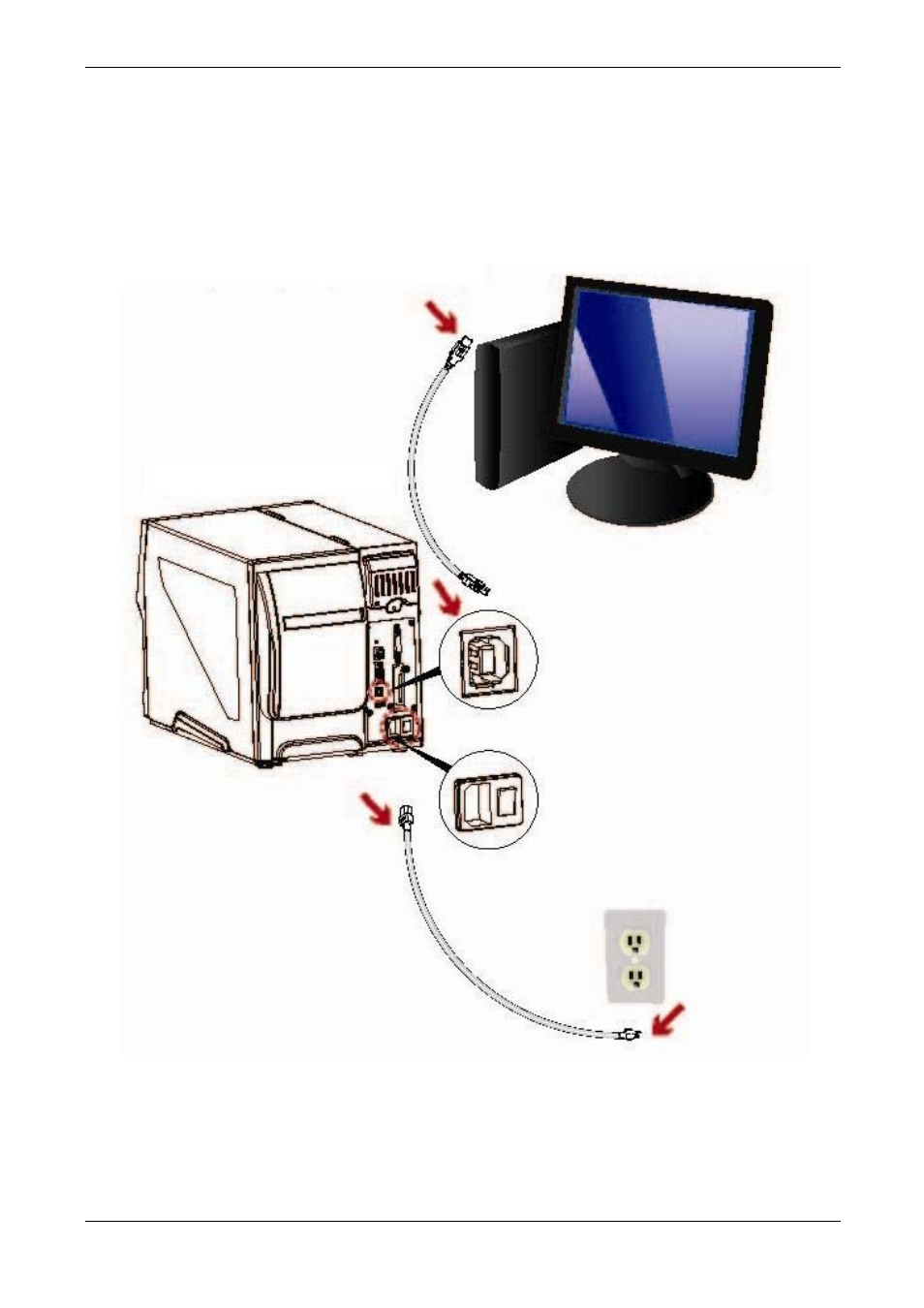 3 connecting the printer to the host computer | Compuprint 6414 Plus User Manual | Page 15 / 64