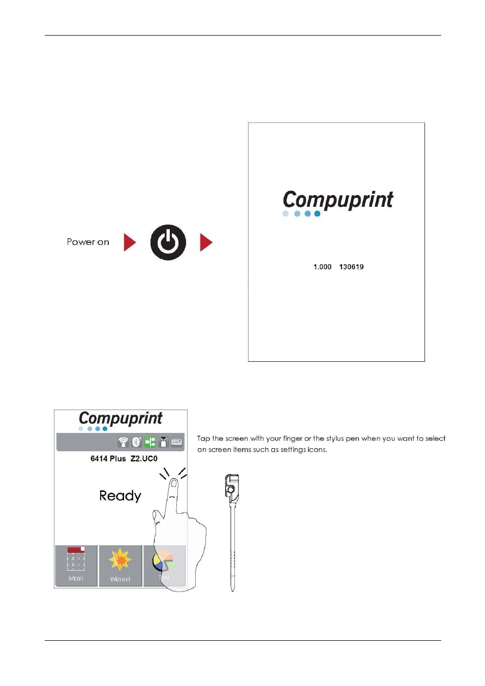 2 lcd interface introduction | Compuprint 6414 Plus User Manual | Page 20 / 64