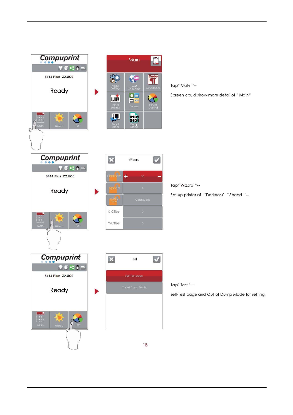 Compuprint 6414 Plus User Manual | Page 21 / 64