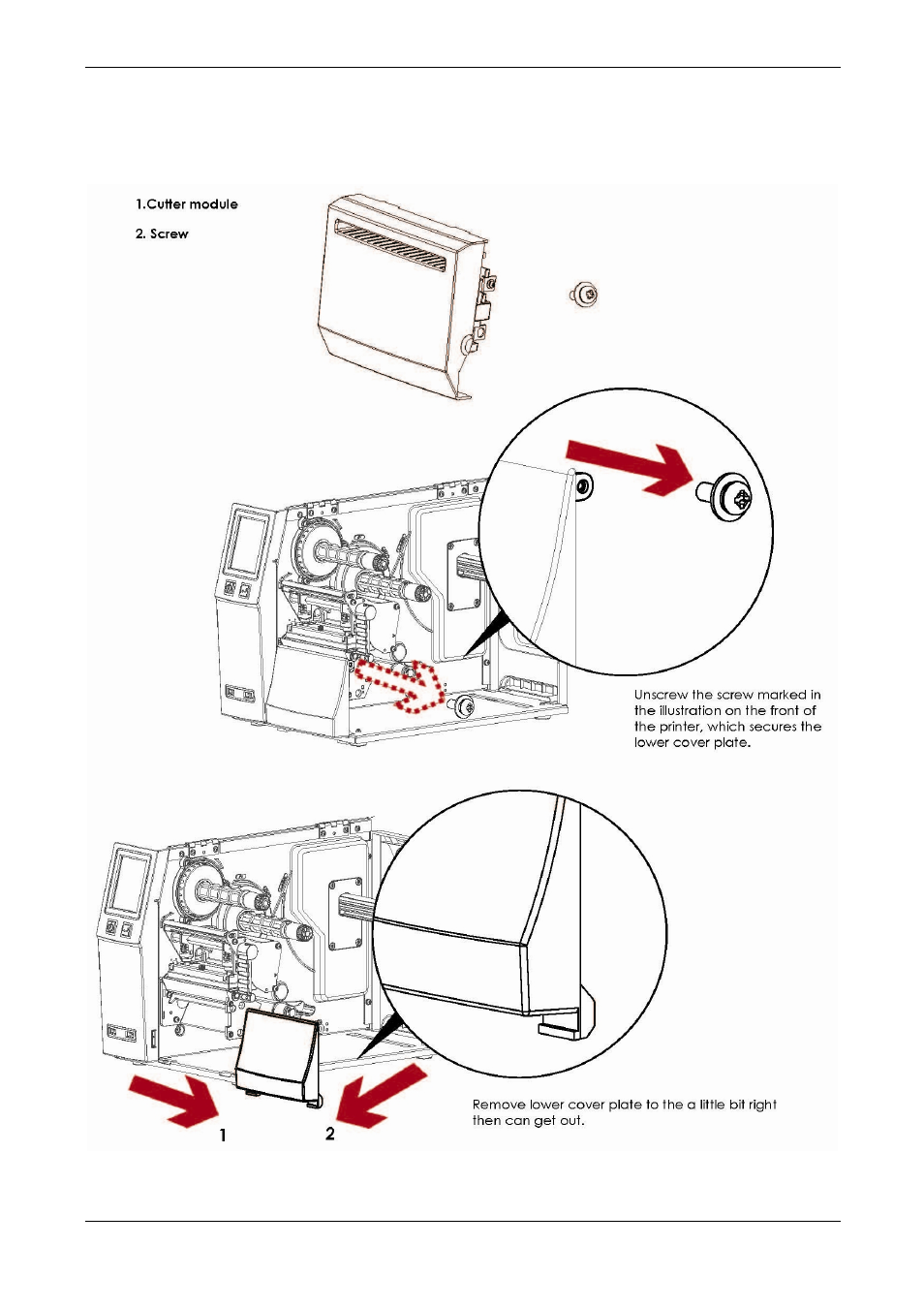 2 installing the cutter | Compuprint 6414 Plus User Manual | Page 45 / 64