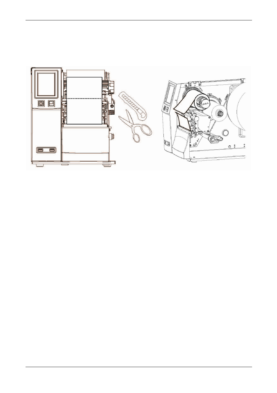 3 option rewind ribbon hub removing ribbon | Compuprint 6414 Plus User Manual | Page 48 / 64