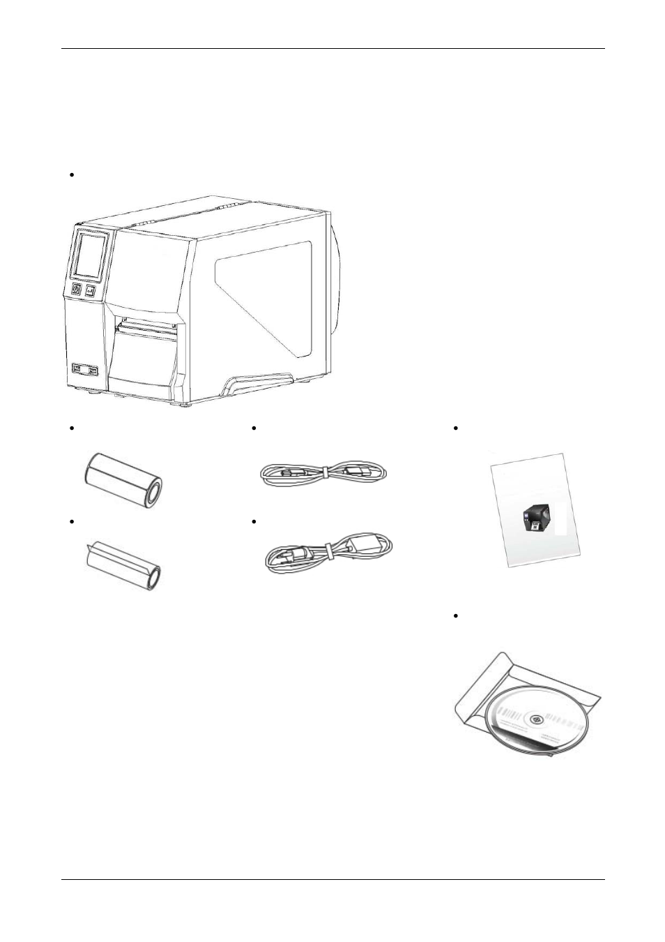 1 barcode printer, 1 box content | Compuprint 6414 Plus User Manual | Page 6 / 64