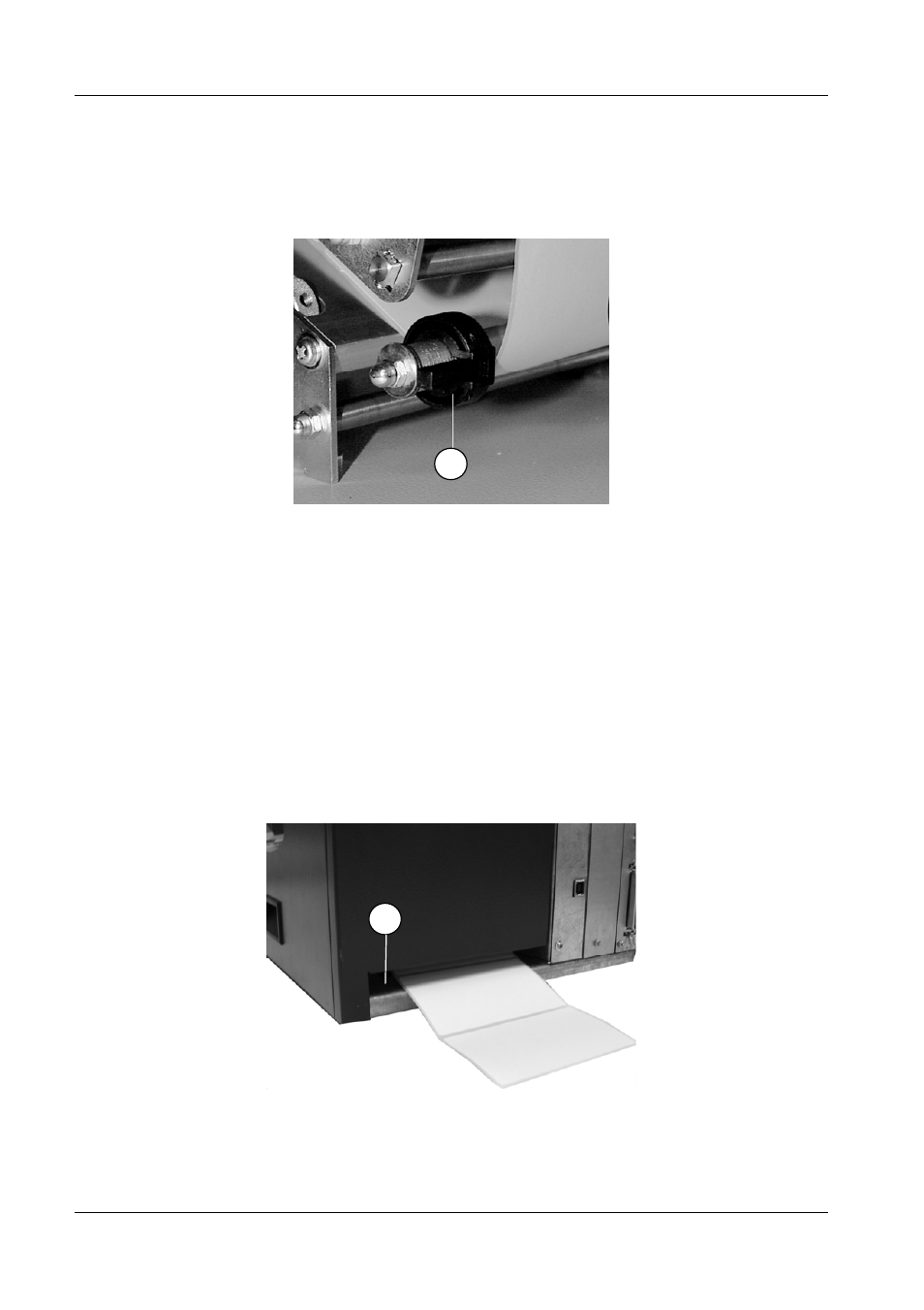 Loading labels from outside the printer, 2 loading labels from outside the printer | Compuprint 6314 User Manual | Page 22 / 78