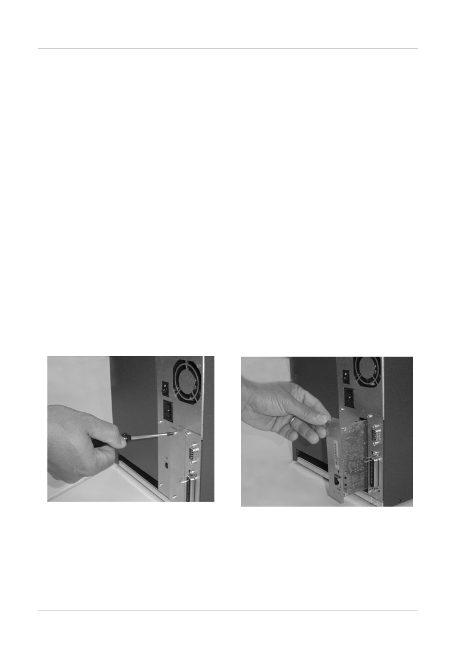 Installing the nic board (optional), 5 installing the nic board (optional) | Compuprint 6314 User Manual | Page 30 / 78