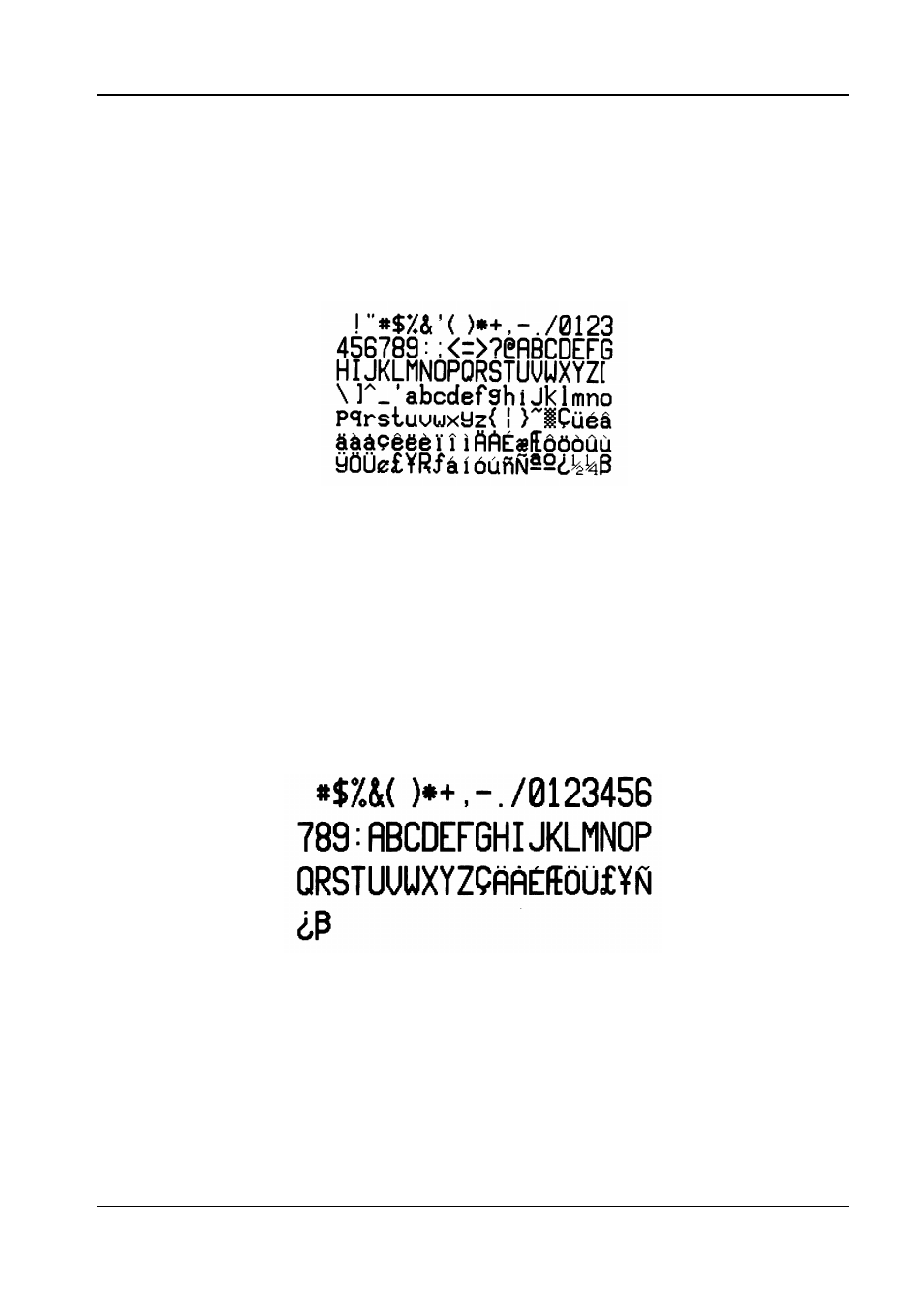 Font 2, Font 3 | Compuprint 6314 CDL User Manual | Page 23 / 53