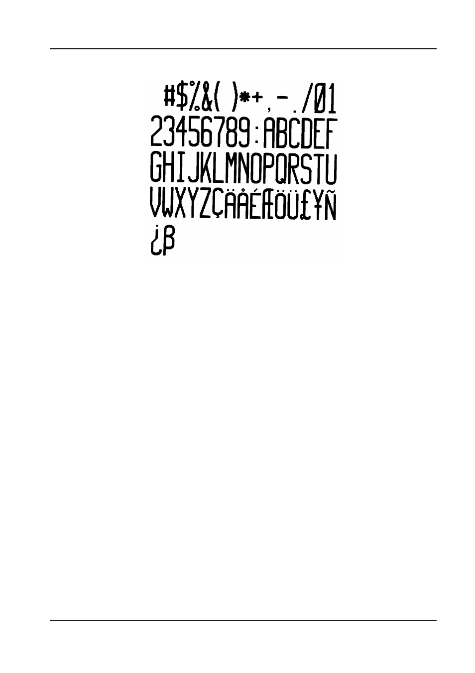 Font 6 | Compuprint 6314 CDL User Manual | Page 25 / 53