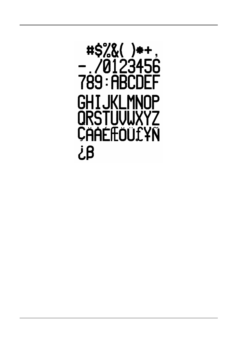 Font 7 | Compuprint 6314 CDL User Manual | Page 26 / 53