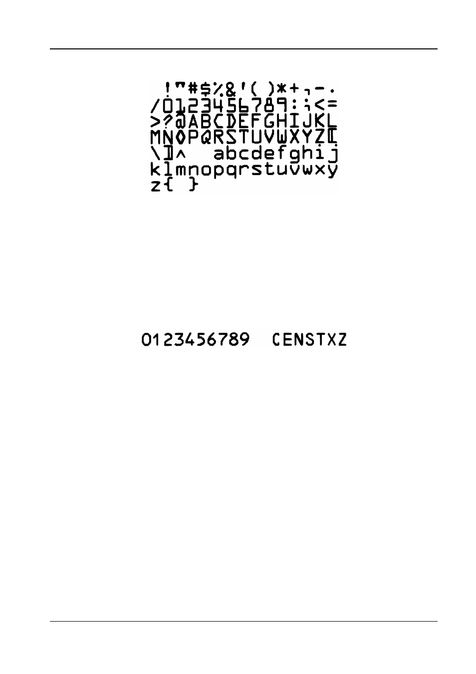 Font 8, Font 9 | Compuprint 6314 CDL User Manual | Page 27 / 53