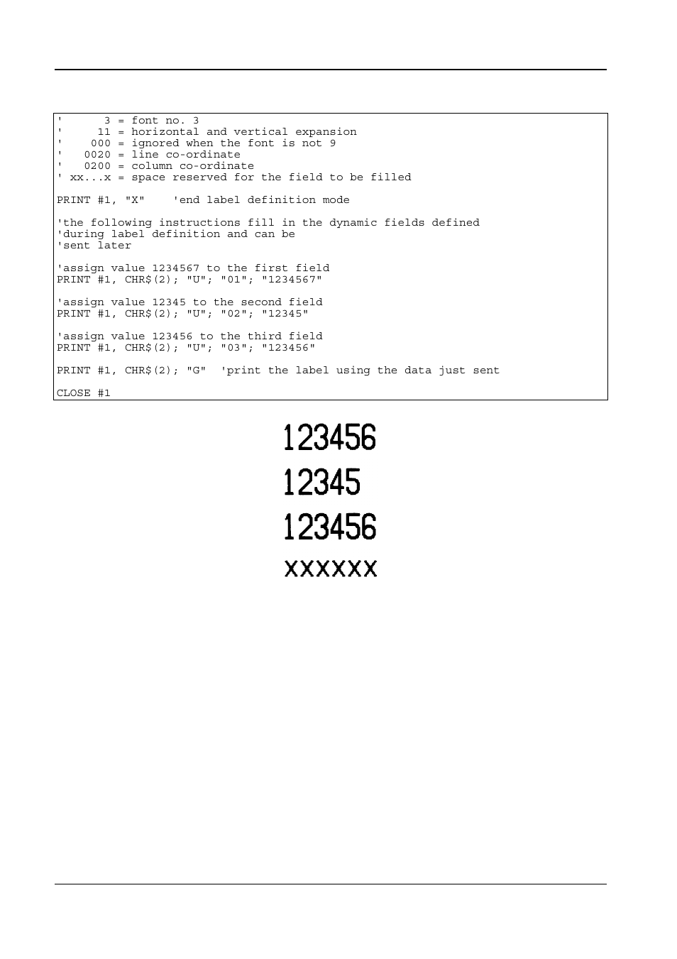 Repeating the same field on the label, 6 repeating the same field on the label | Compuprint 6314 CDL User Manual | Page 44 / 53