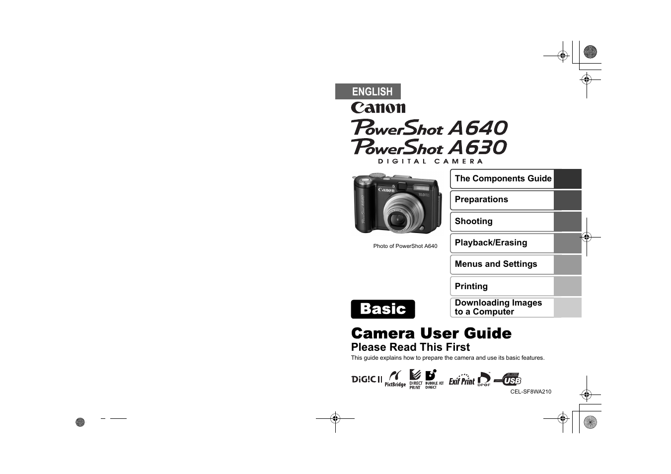 Canon A630 User Manual | 36 pages