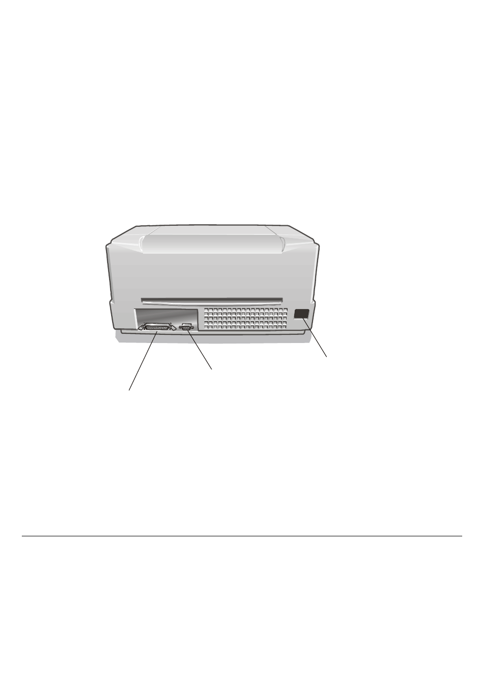 Rear view | Compuprint SP40 User Manual | Page 10 / 72