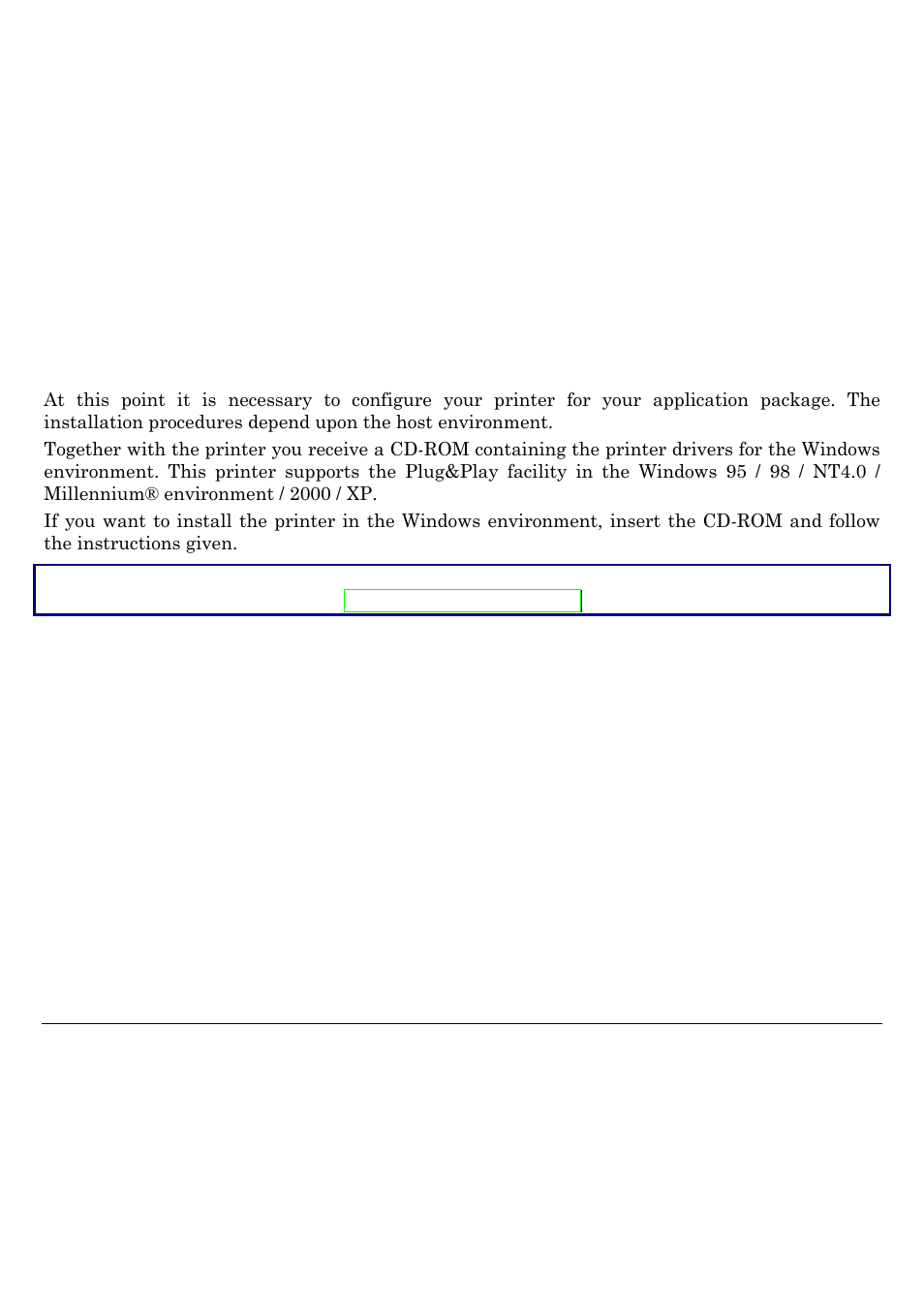 Software driver selection | Compuprint SP40 User Manual | Page 24 / 72