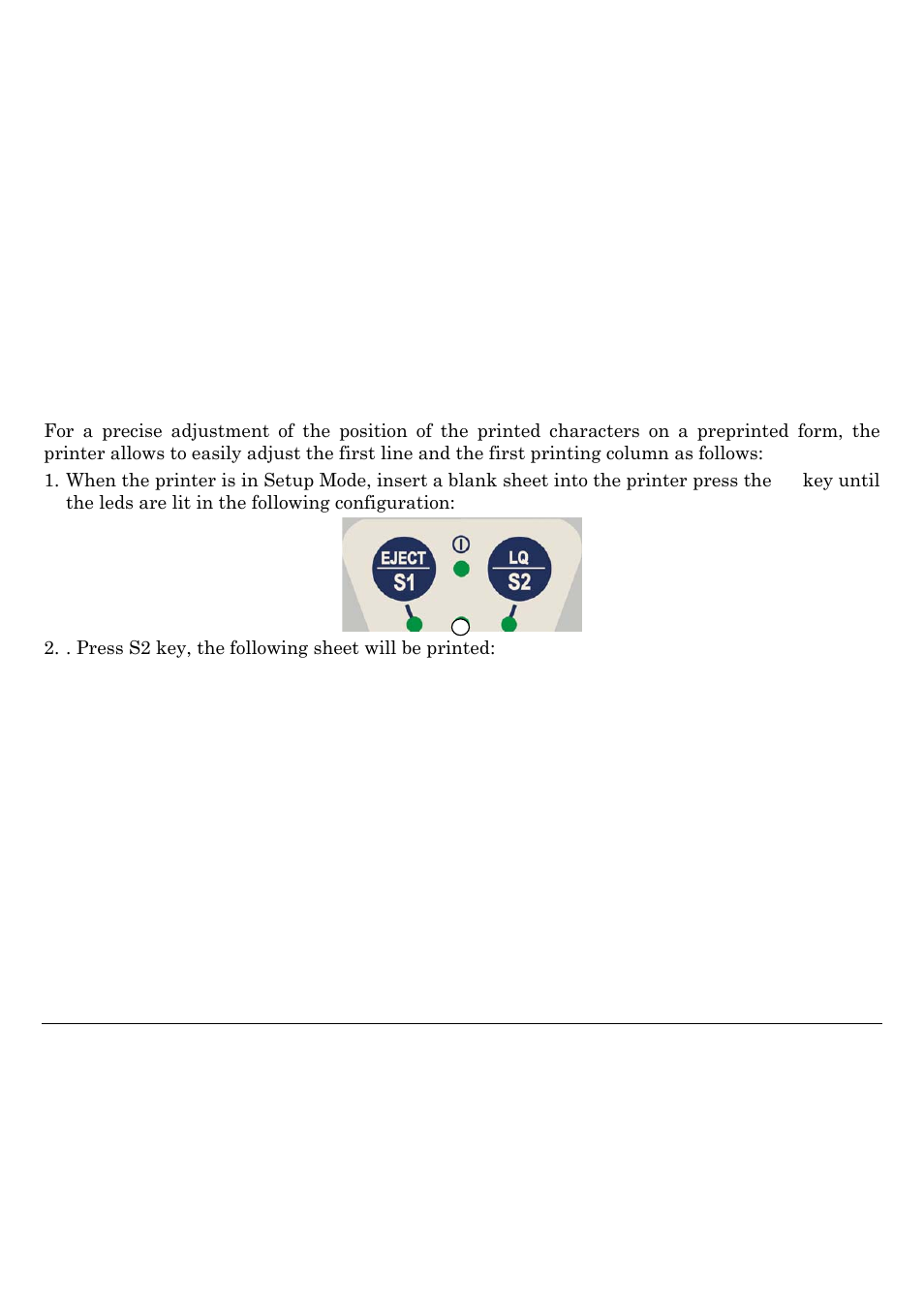 Offset adjustments, Printer setup | Compuprint SP40 User Manual | Page 42 / 72