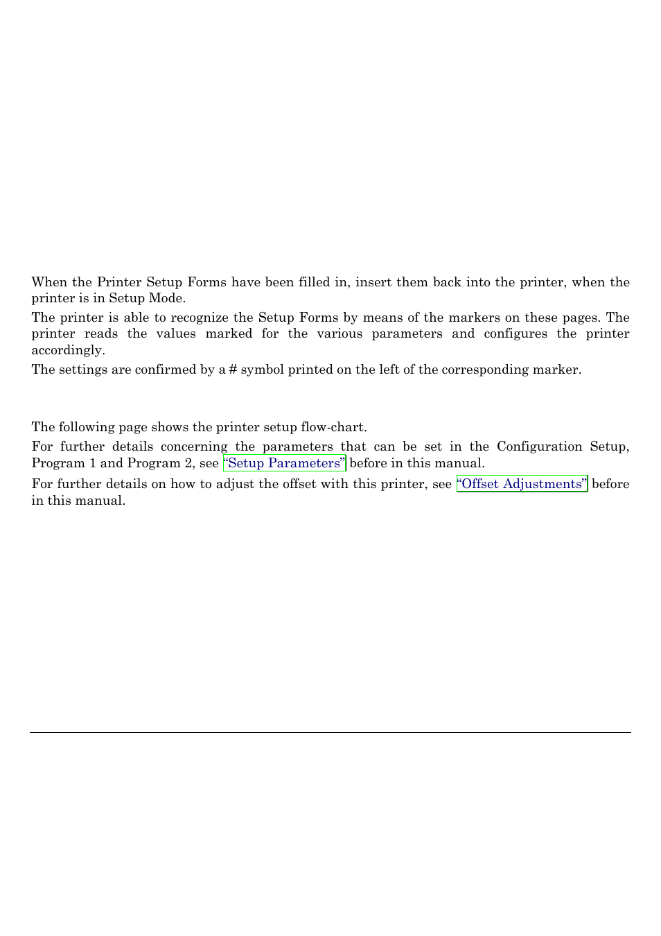 Reading the preprinted forms | Compuprint SP40 User Manual | Page 45 / 72