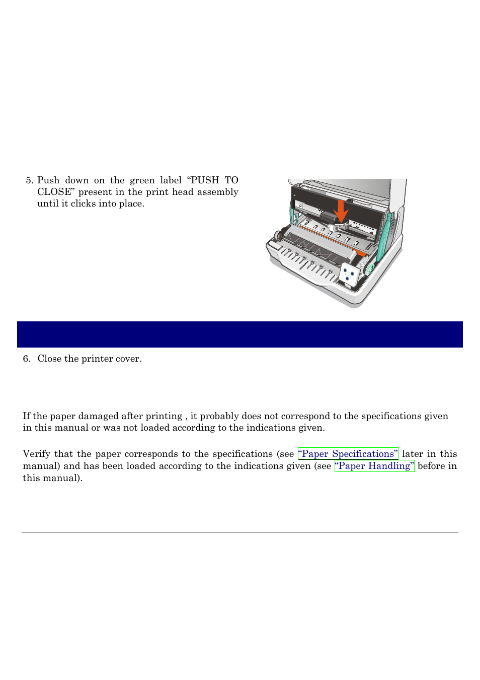 Paper damaged after printing | Compuprint SP40 User Manual | Page 49 / 72