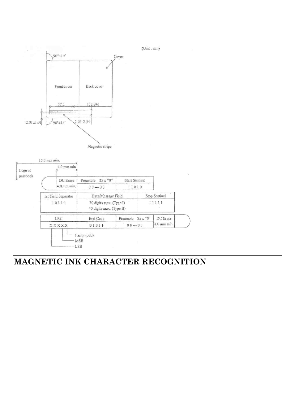 Magnetic ink character recognition | Compuprint SP40 User Manual | Page 66 / 72