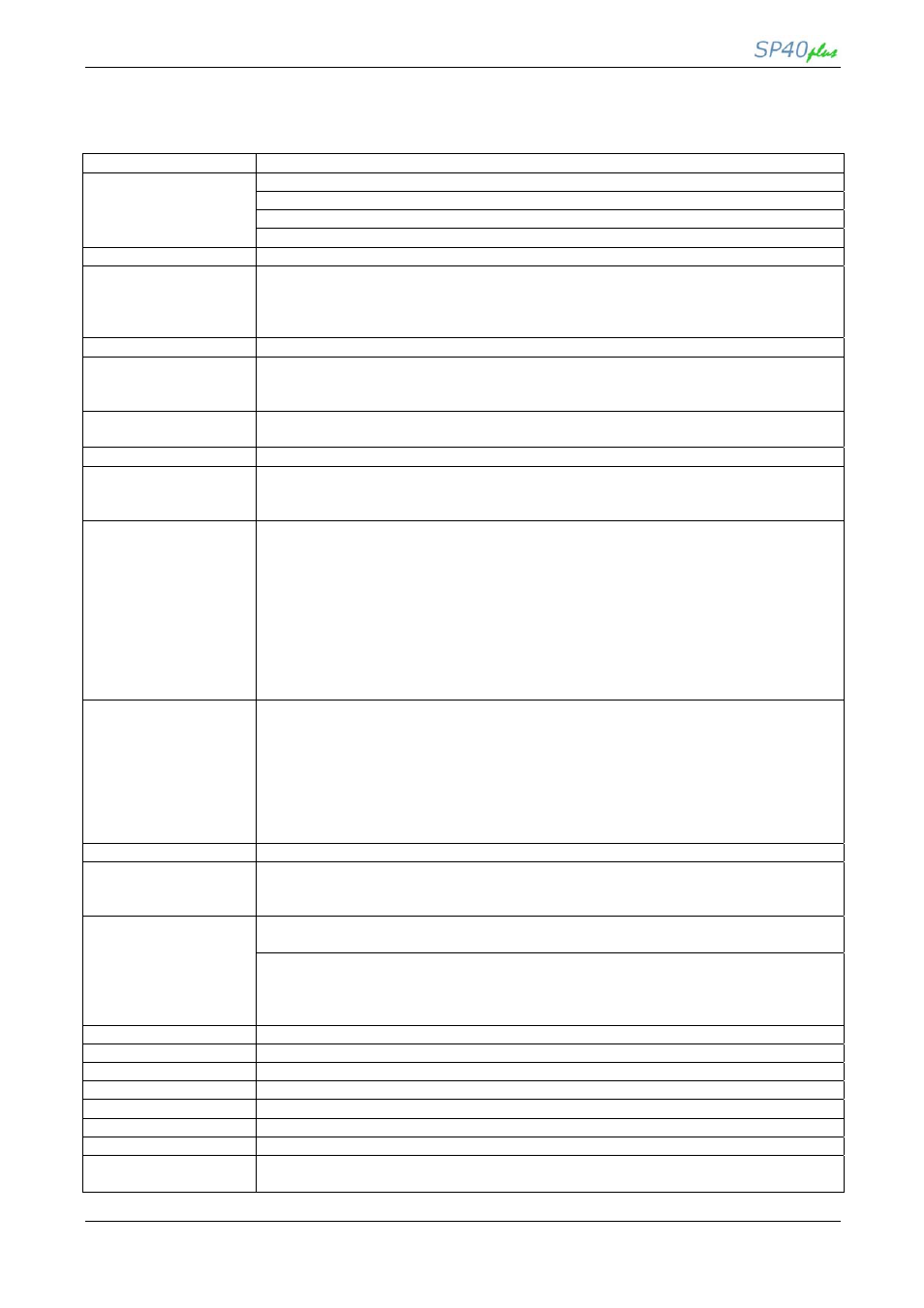 Technical specifications | Compuprint SP40 plus User Manual | Page 48 / 52