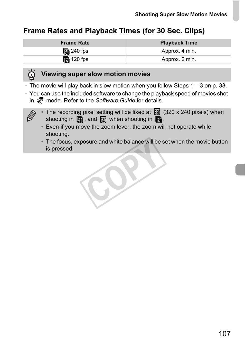 Cop y | Canon IXUS 230 HS User Manual | Page 107 / 212