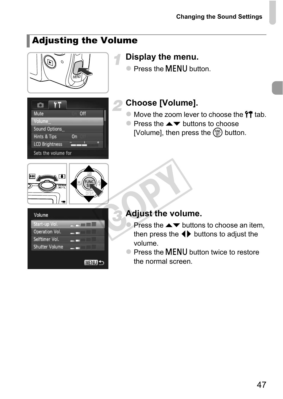 Cop y | Canon IXUS 230 HS User Manual | Page 47 / 212