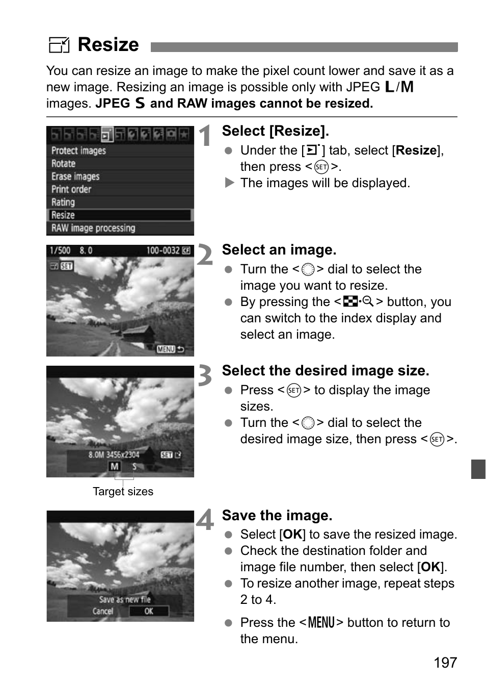 Sresize | Canon EOS 7D User Manual | Page 197 / 292