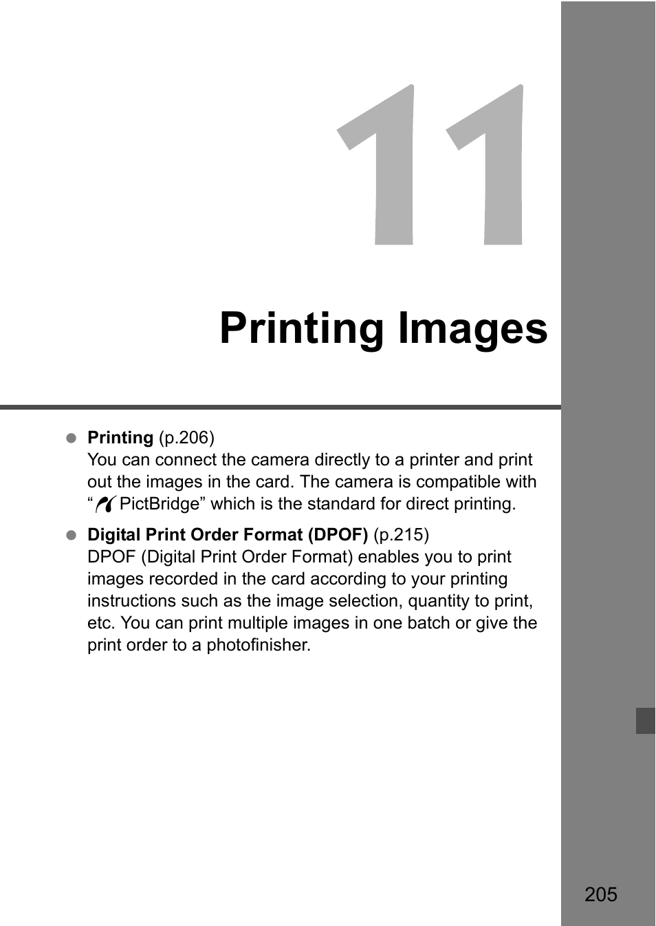 Printing images | Canon EOS 7D User Manual | Page 205 / 292