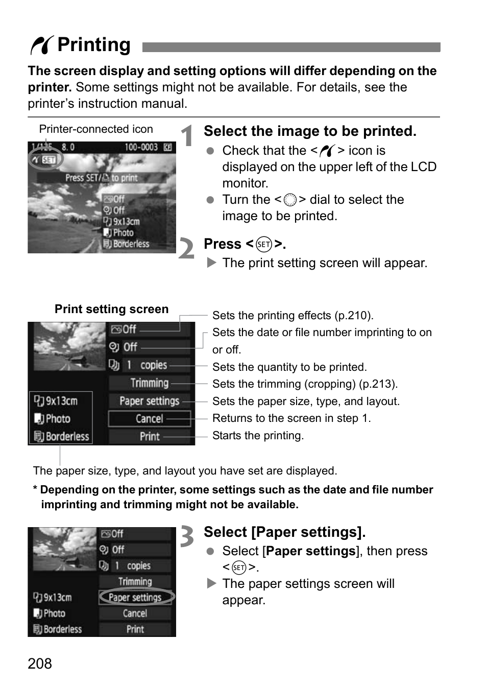 W printing | Canon EOS 7D User Manual | Page 208 / 292
