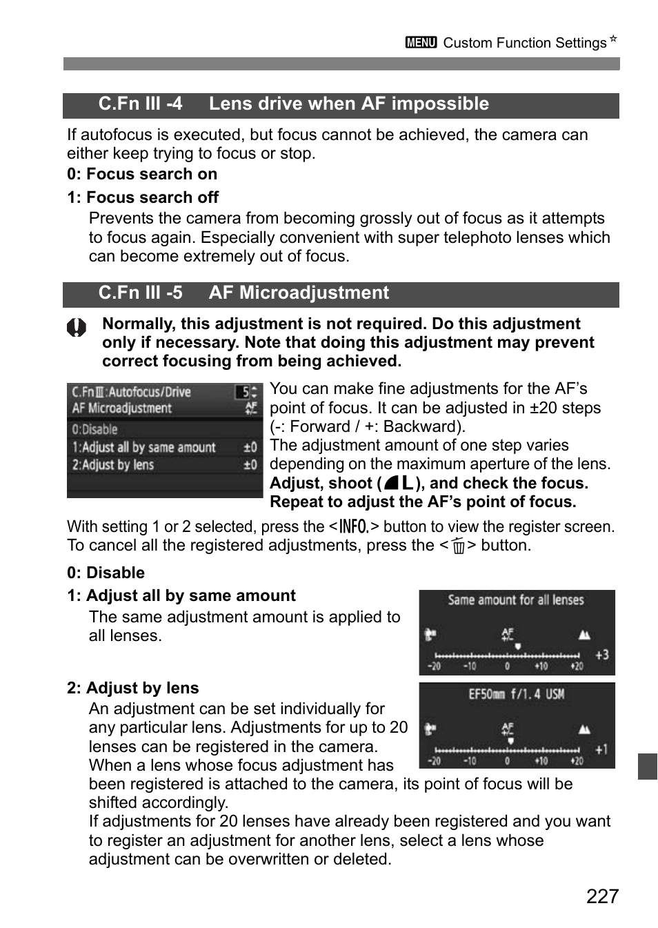 Canon EOS 7D User Manual | Page 227 / 292