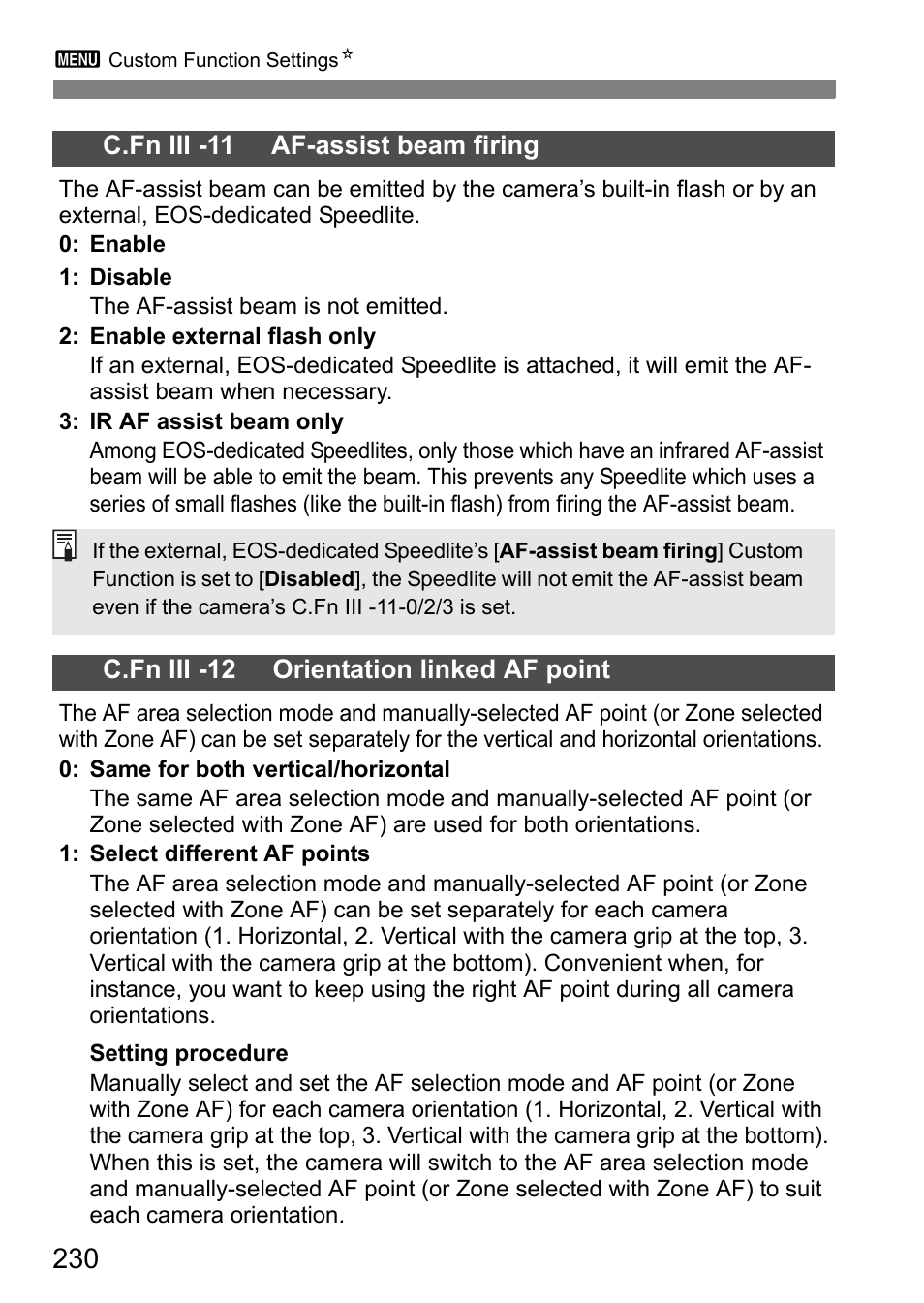 Canon EOS 7D User Manual | Page 230 / 292