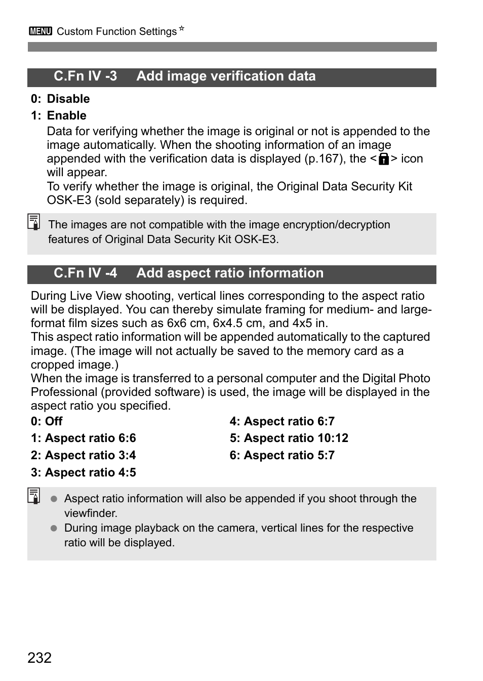 Canon EOS 7D User Manual | Page 232 / 292