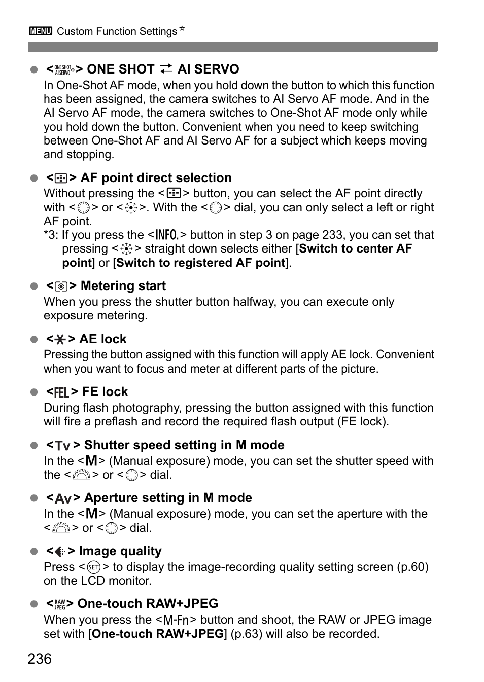 Canon EOS 7D User Manual | Page 236 / 292