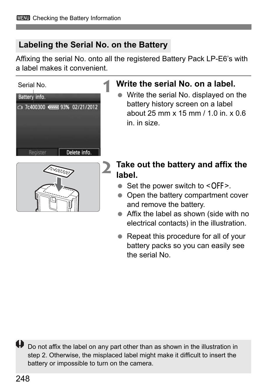 Canon EOS 7D User Manual | Page 248 / 292