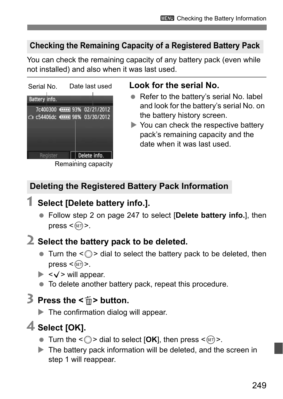 Canon EOS 7D User Manual | Page 249 / 292