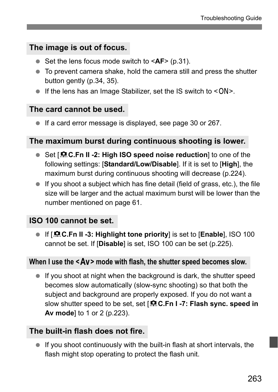 Canon EOS 7D User Manual | Page 263 / 292