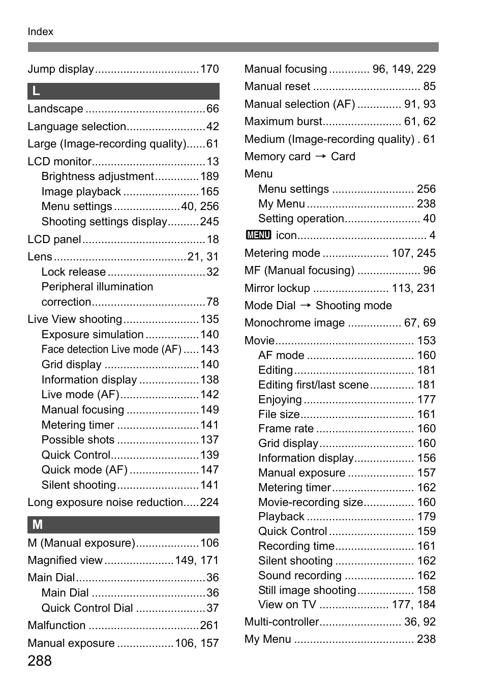 Canon EOS 7D User Manual | Page 288 / 292