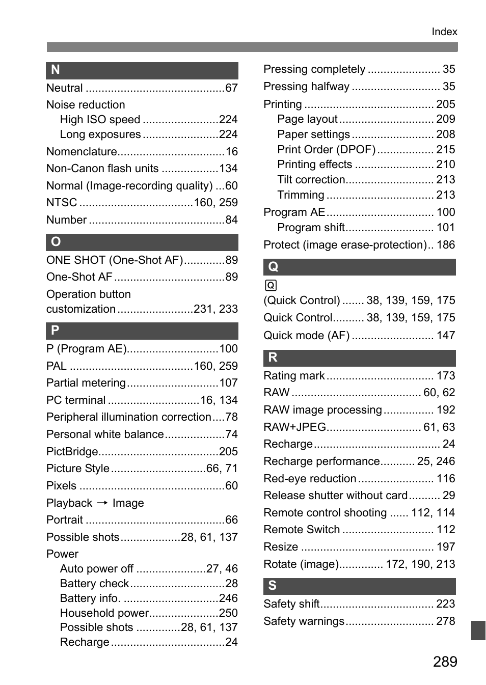 Canon EOS 7D User Manual | Page 289 / 292