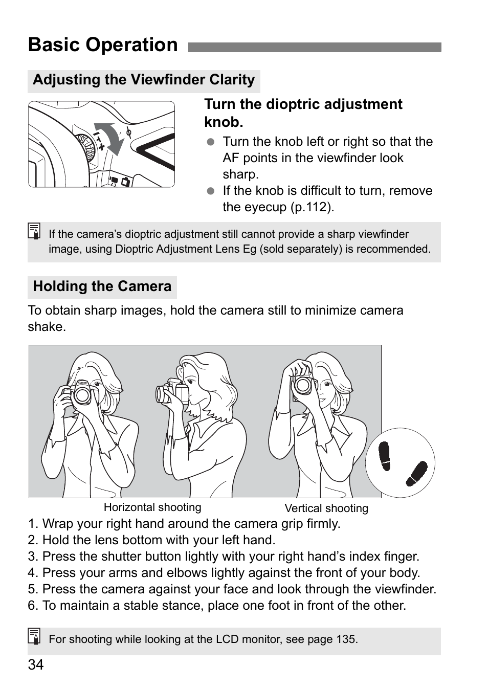 Basic operation | Canon EOS 7D User Manual | Page 34 / 292