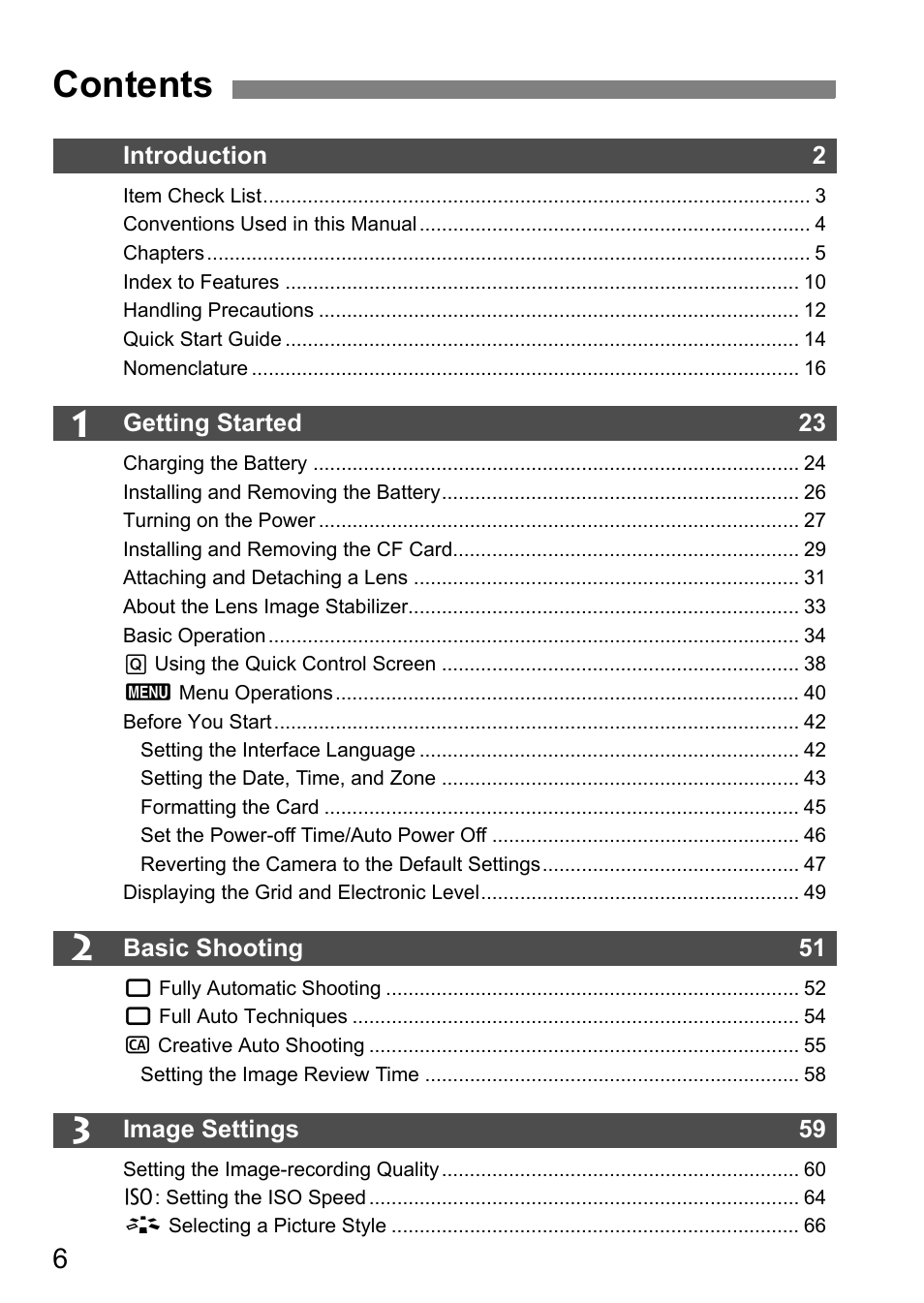 Canon EOS 7D User Manual | Page 6 / 292