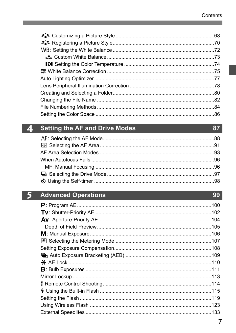 Canon EOS 7D User Manual | Page 7 / 292