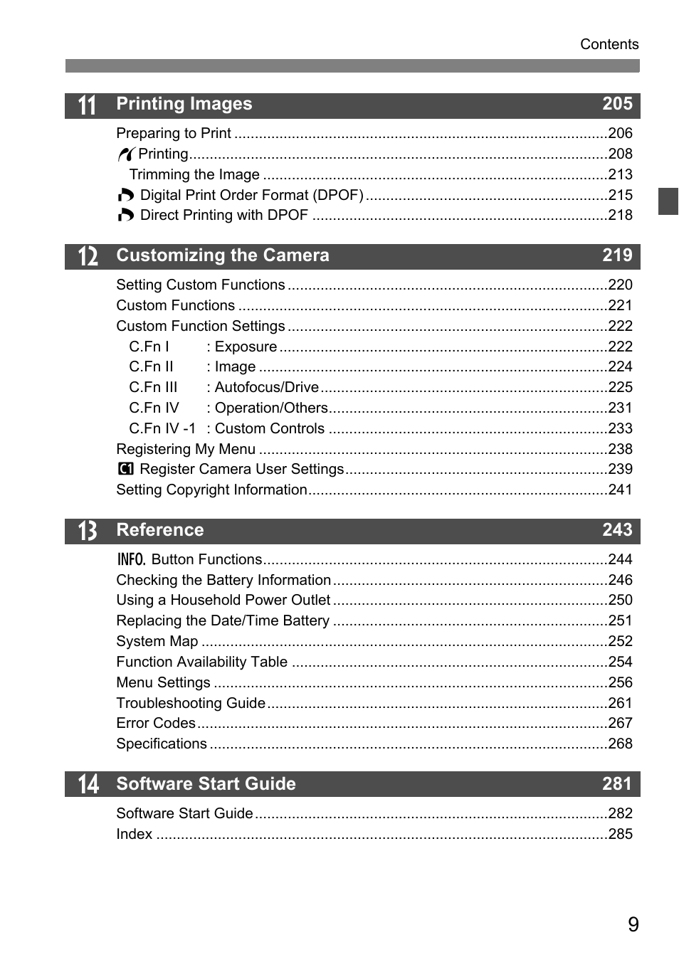 Canon EOS 7D User Manual | Page 9 / 292