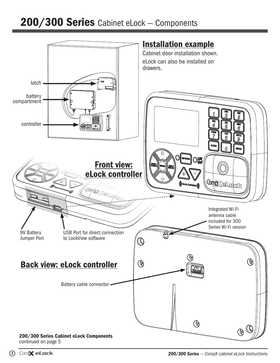 CompX eLock Network Cabinet User Manual | Page 2 / 12